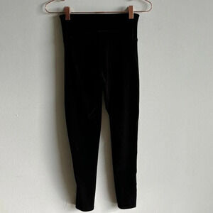 Spanx Womens Fashionable Velvet Leggings Black Size Small
